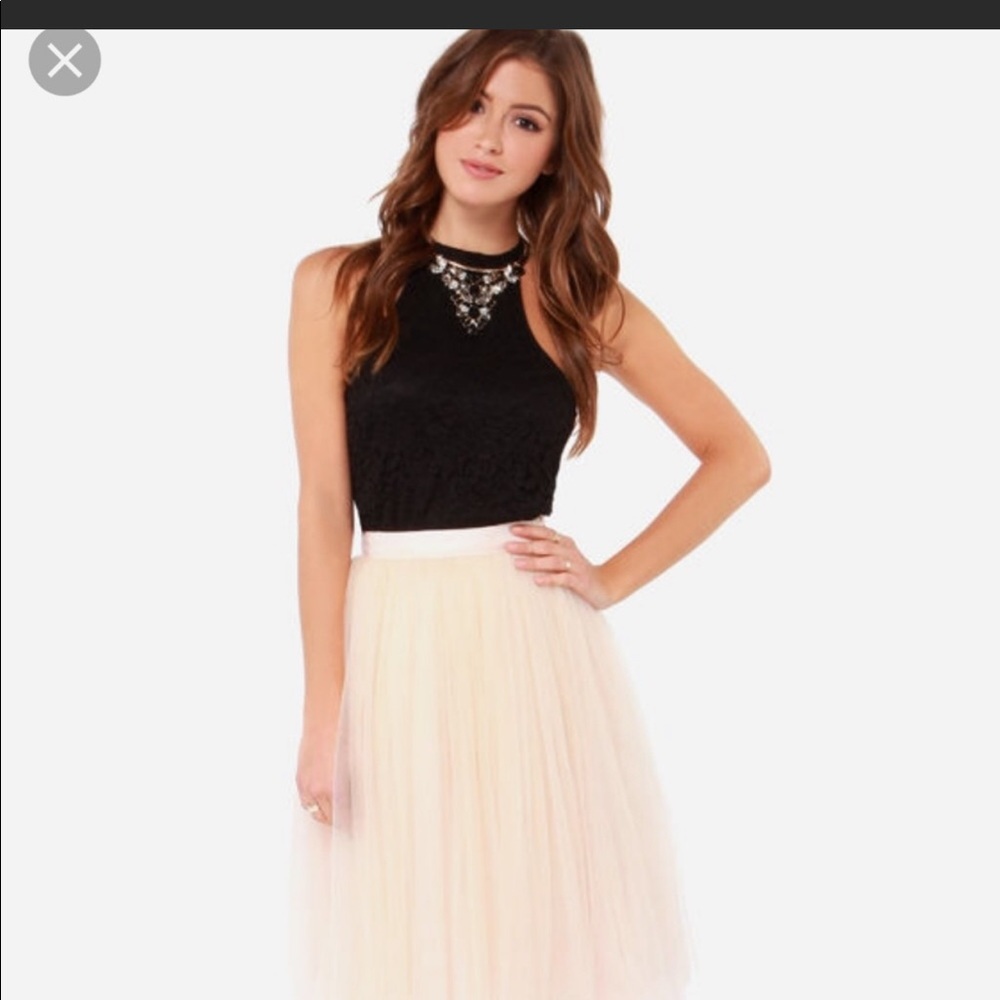 Lulus light peach tutu skirt